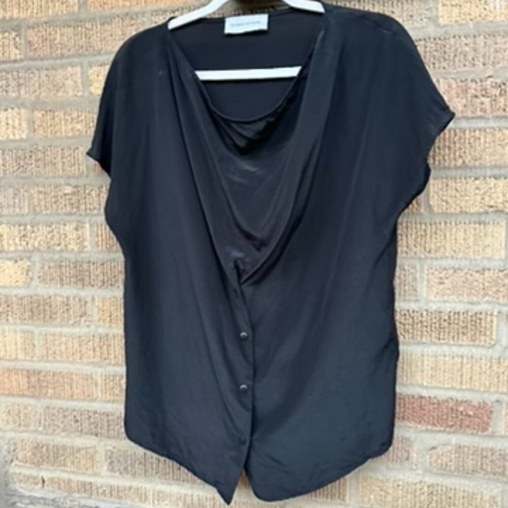 Christian Wijnants Silk Button Cinched Top